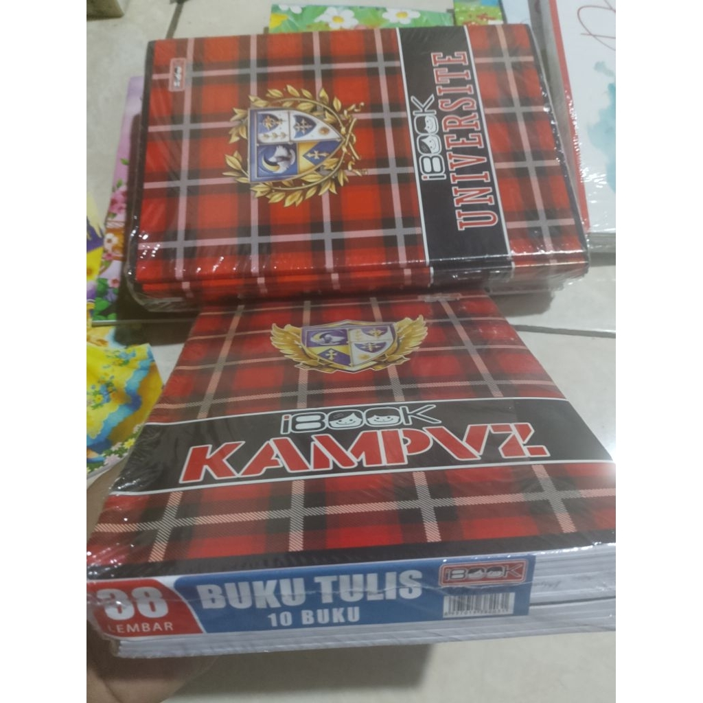 

buku tulis 38 lembar 1 pack isi 10 buku