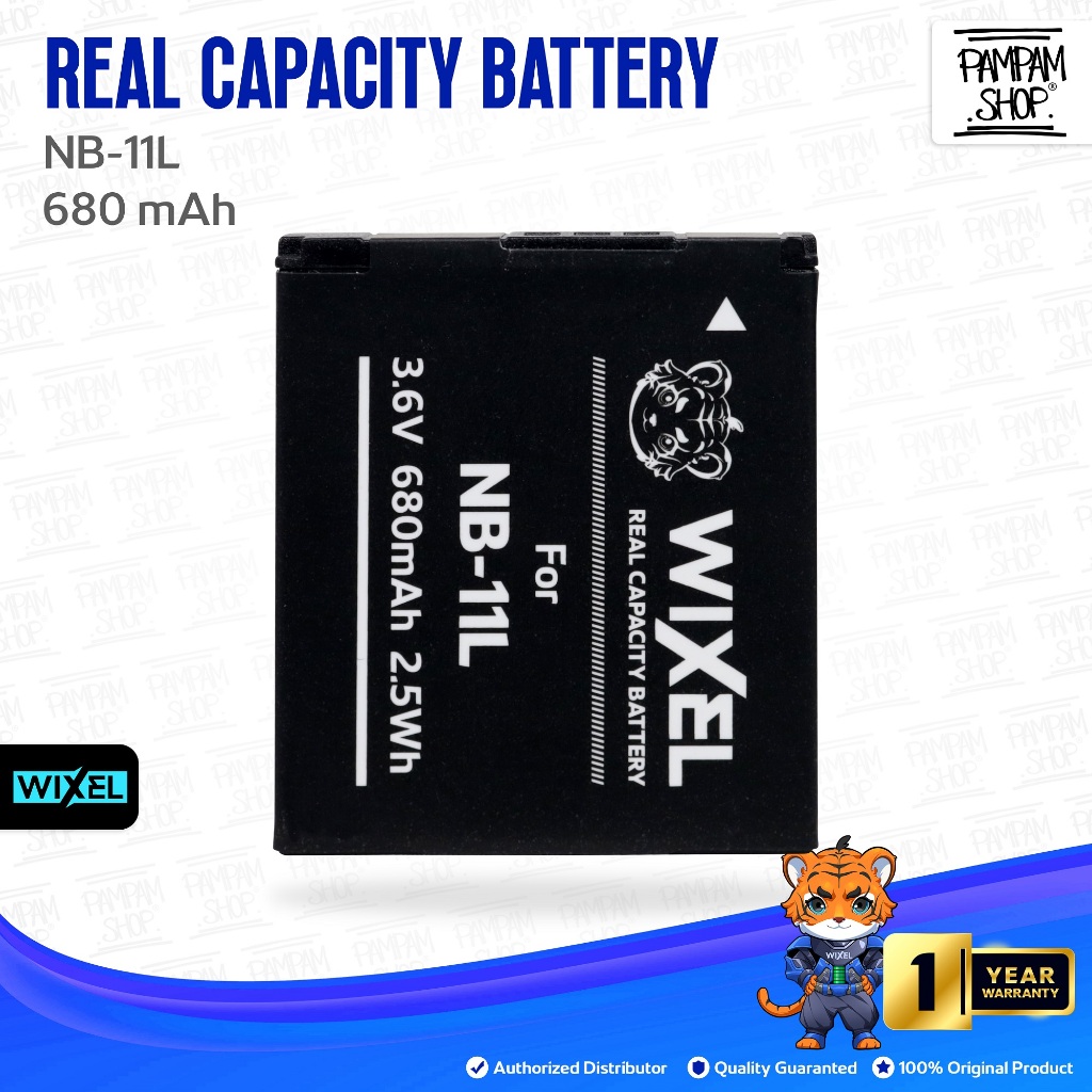 WIXEL Baterai Kamera NB-11L for Canon PowerShot Digital IXUS 125 HS / 132 / 135 / 141 / 240 / 245 11