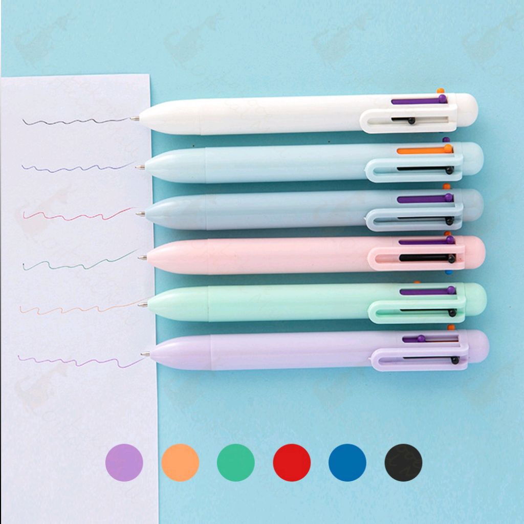 

Pena bolpoin enam warna/pena enam warna/pena tekan mekanis enam warna Pulpen Warna Mekanik Pastel Color / 6 In 1 Warna Pulpen Multicolor / Pulpen Warna Warni / Pulpen Sekolah Multicolor Pulpen Mekanik Macaroon Pastel / Pulpen Mekanik 6 in 1 / Pulpen Mekan