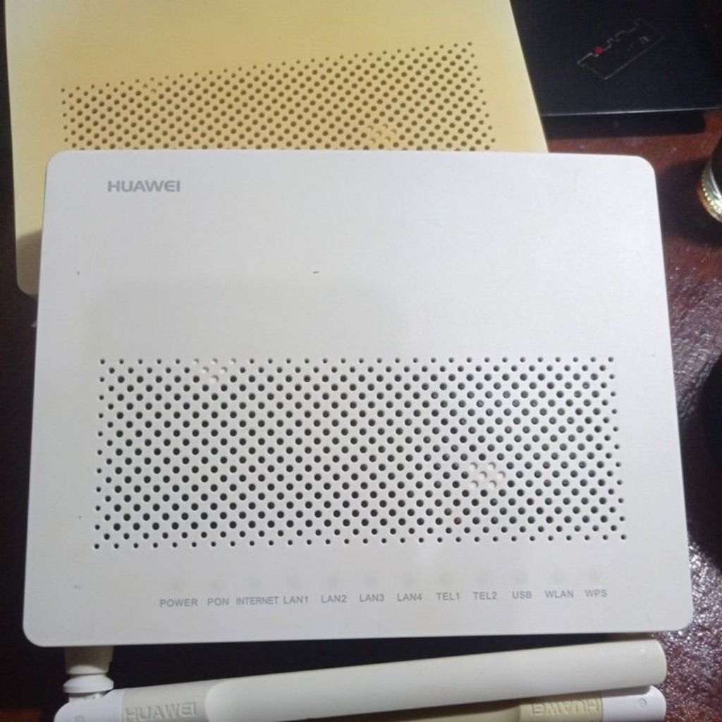 ONT ONU MODEM ROUTER HUAWEI 5A 5H / HG8245H/HG8245A XPON (GPON/EPON) PERMANEN PORT BIRU + ADAPTOR