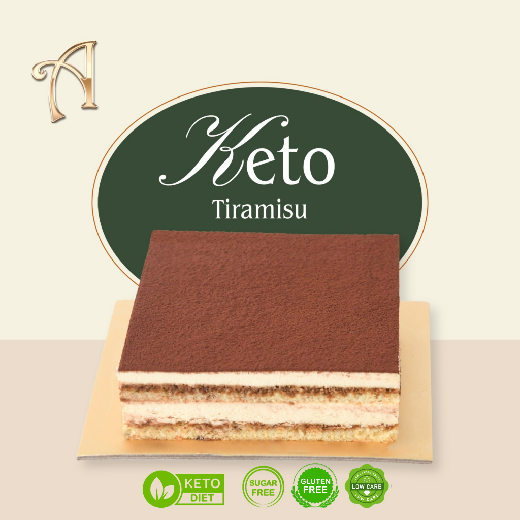 

Tiramisu 18x18cm | Keto Friendly | Sugar Free | Glutten Free | Low Carb | 18x18cm