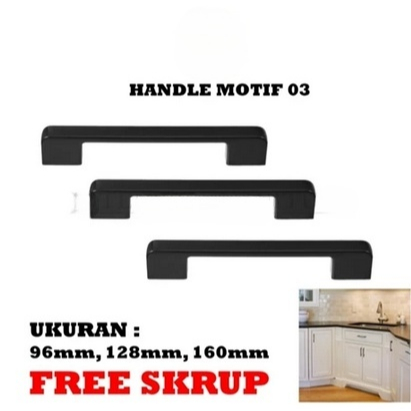 Handle Gagang Pegangan Rack Rak Laci Loker Lemari Kitchen Set Minimalis Multifungsi