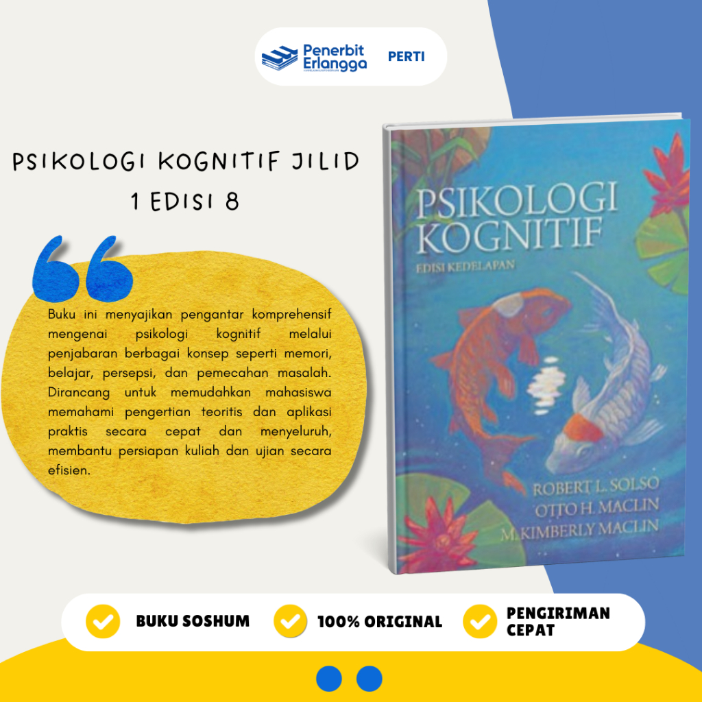 [Erlangga Official] Psikologi Kognitif Jilid 1 Edisi 8 - Robert Solso