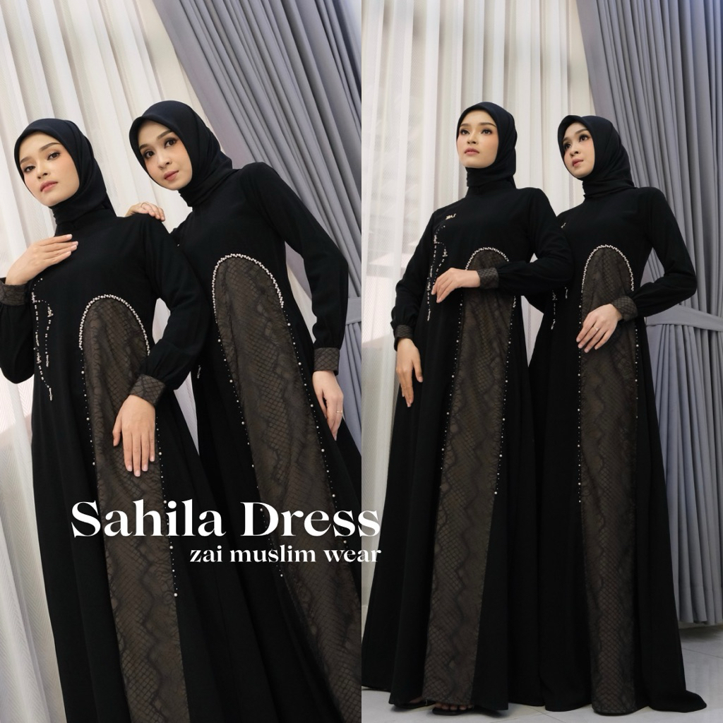 Sahila Dress Original By Zai Muslim Wear