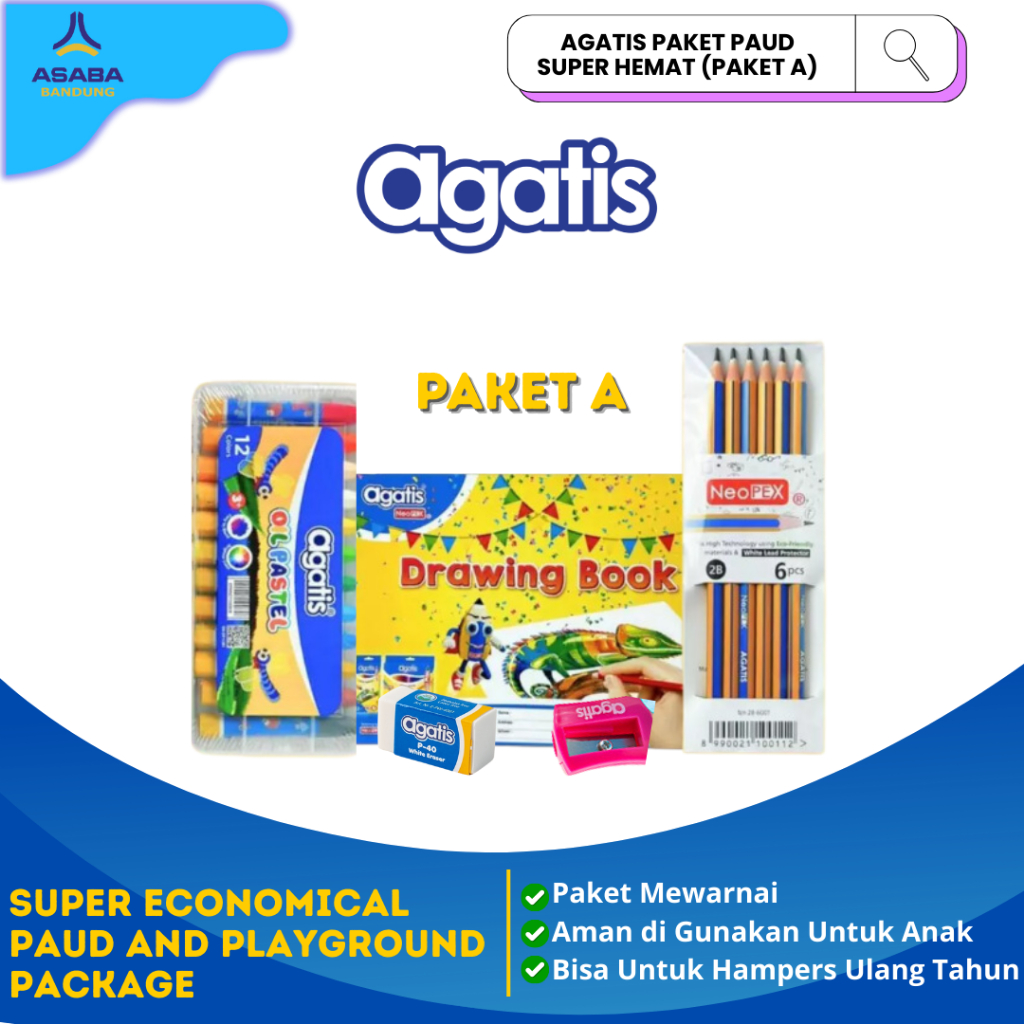 

Asaba Bandung - AGATIS Stationery - Paket Paud Super Hemat