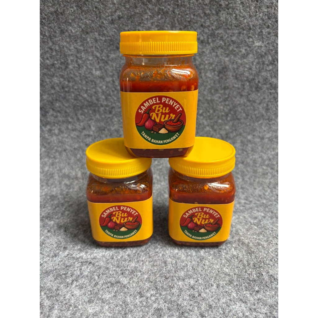 

Sambel Penyet BuNur kemasan botol 200gr