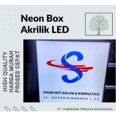 Neonbox Full Akrilik | Neonbox Akrilik | Neon Box | Neonbox Murah