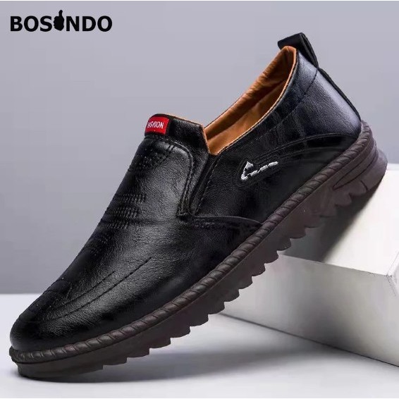 Sepatu Slip On Pria TERBARU K-20 Sepatu Casual Slip-On Kulit Import Sepatu PU