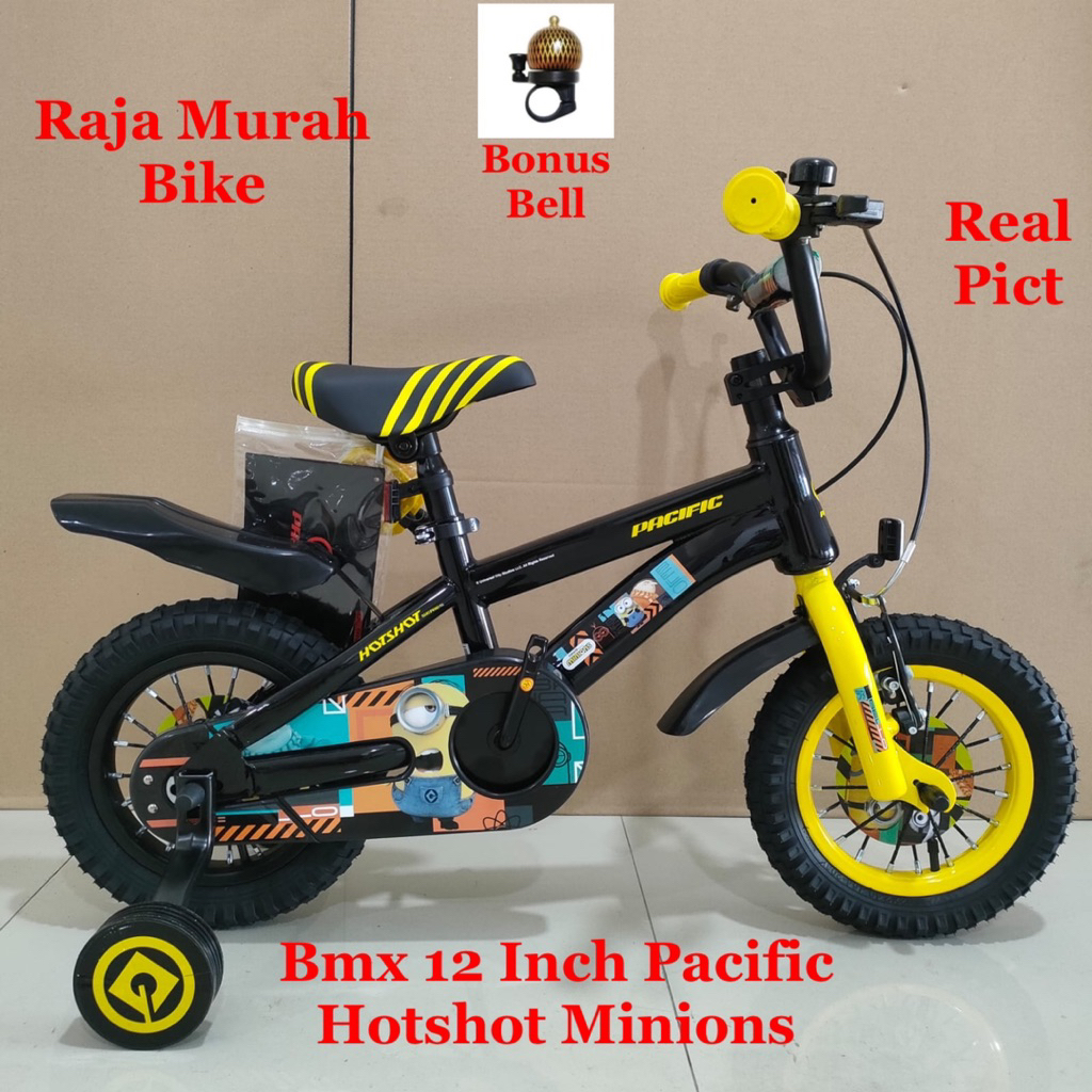 Sepeda Anak Laki Laki BMX Pacific Hotshot Minions 12 Inch Sepeda Anak BMX Pacific Minions 12 Inch