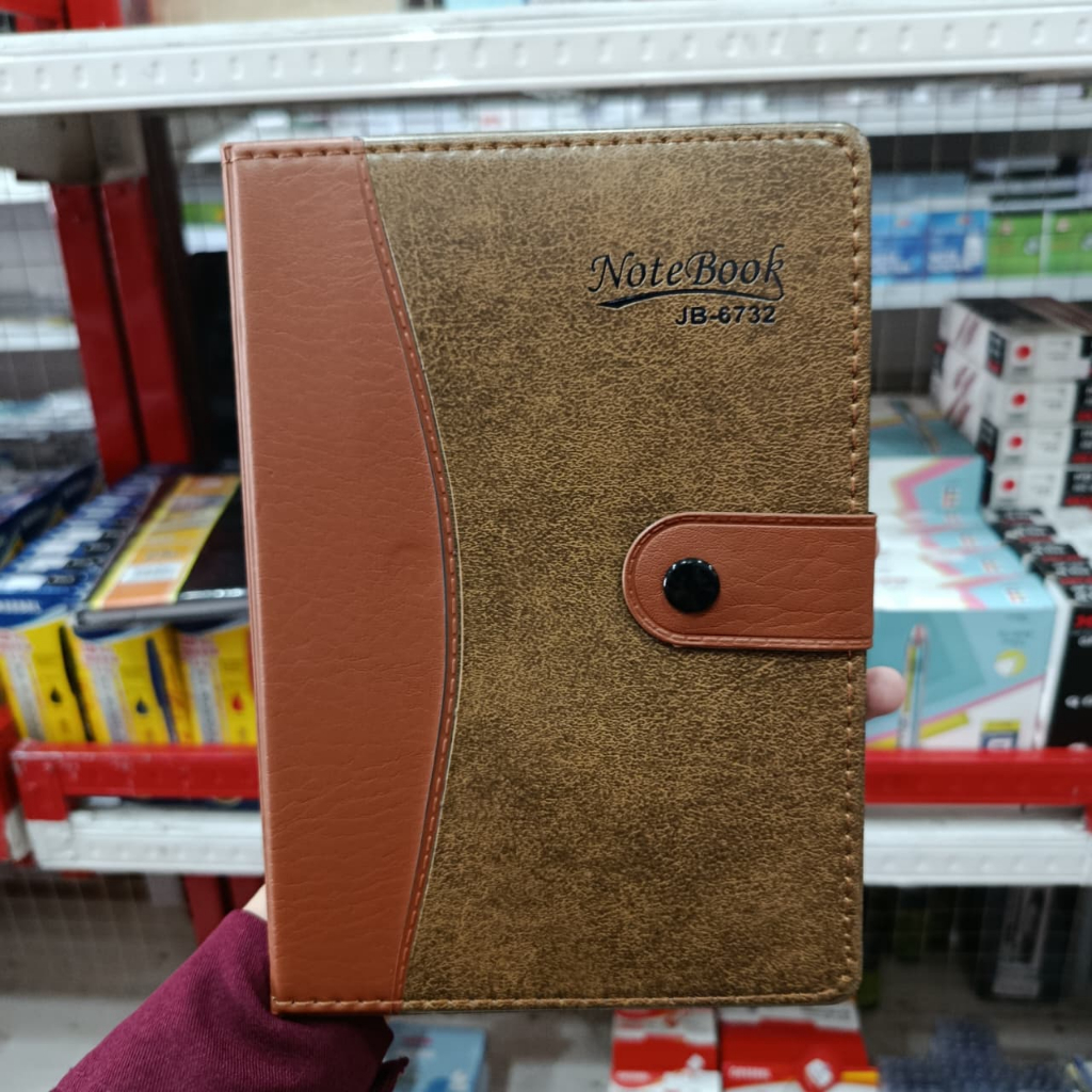 

JINBO Notebook Kulit Hitam Buku Catatan Bahan Kulit Warna Coklat