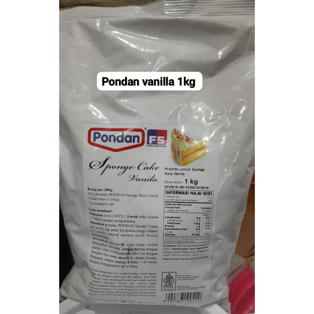 

Pondan Vanilla Pouch 1kg
