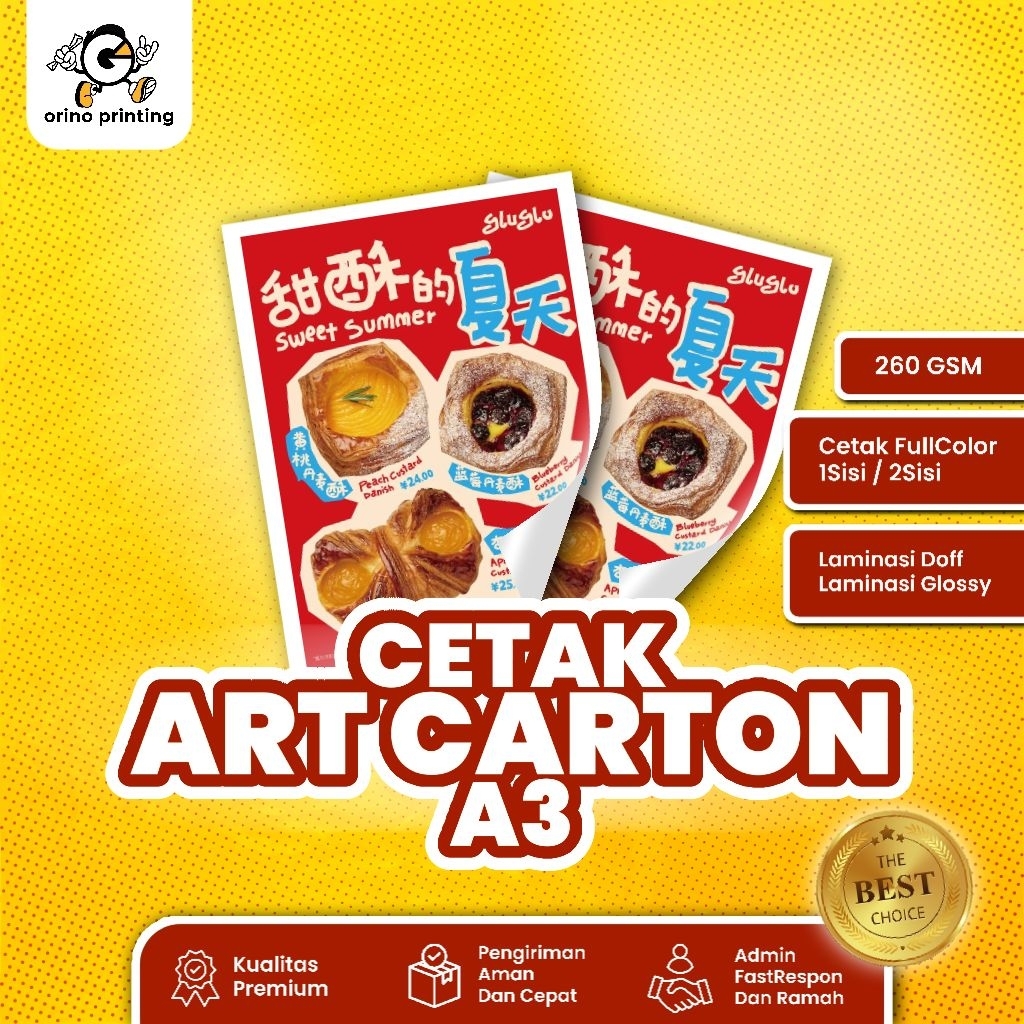 

Cetak Art Carton 260 gsm Untuk Poster