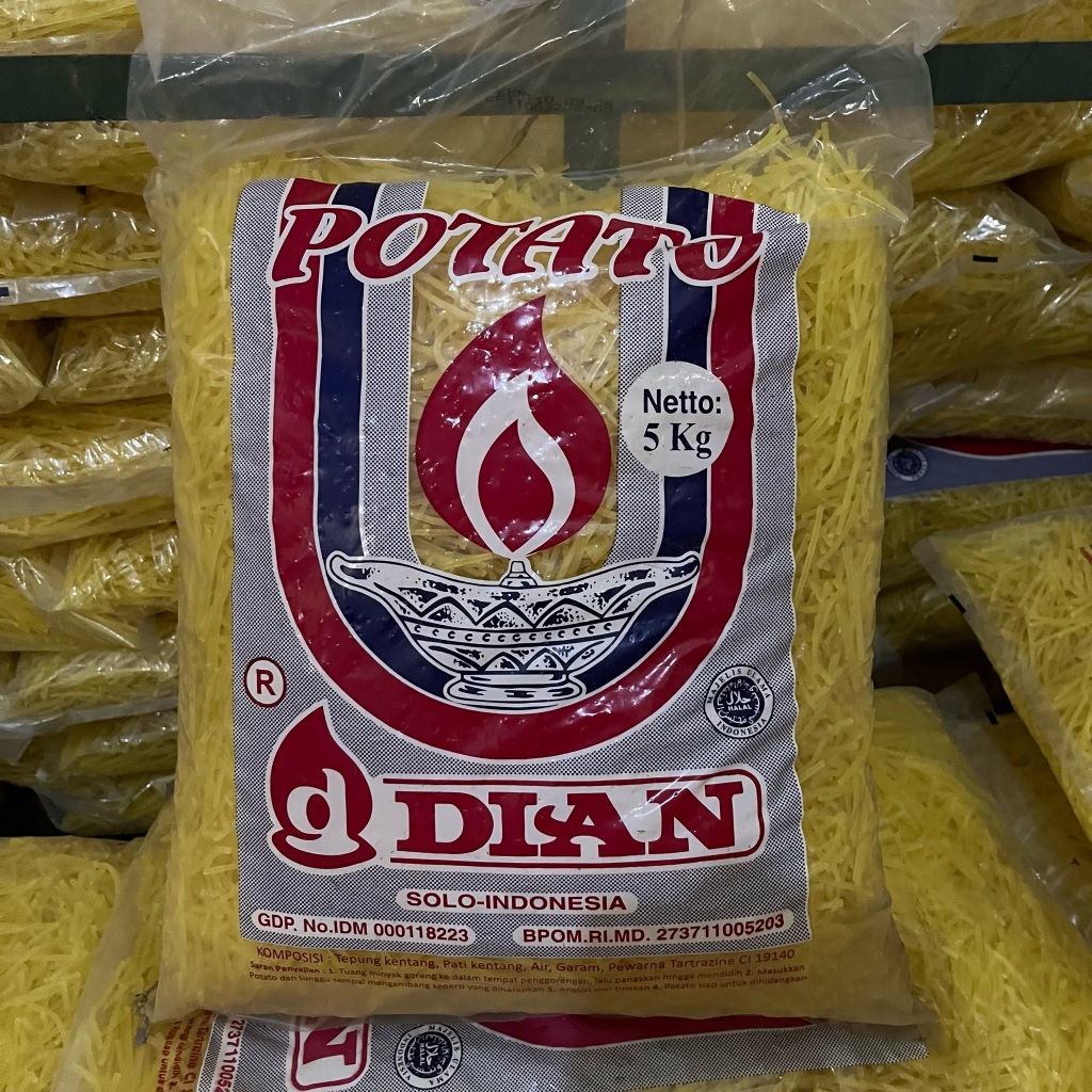 

POTATO DIAN| CEMILAN STIK POTATO | STIK KENTANG MENTAH 5 KG