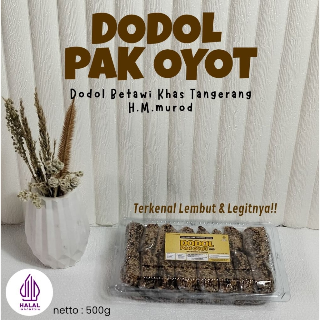 

Dodol Pak Oyot Dodol Betawi Wijen 500g Kemasan Praktis