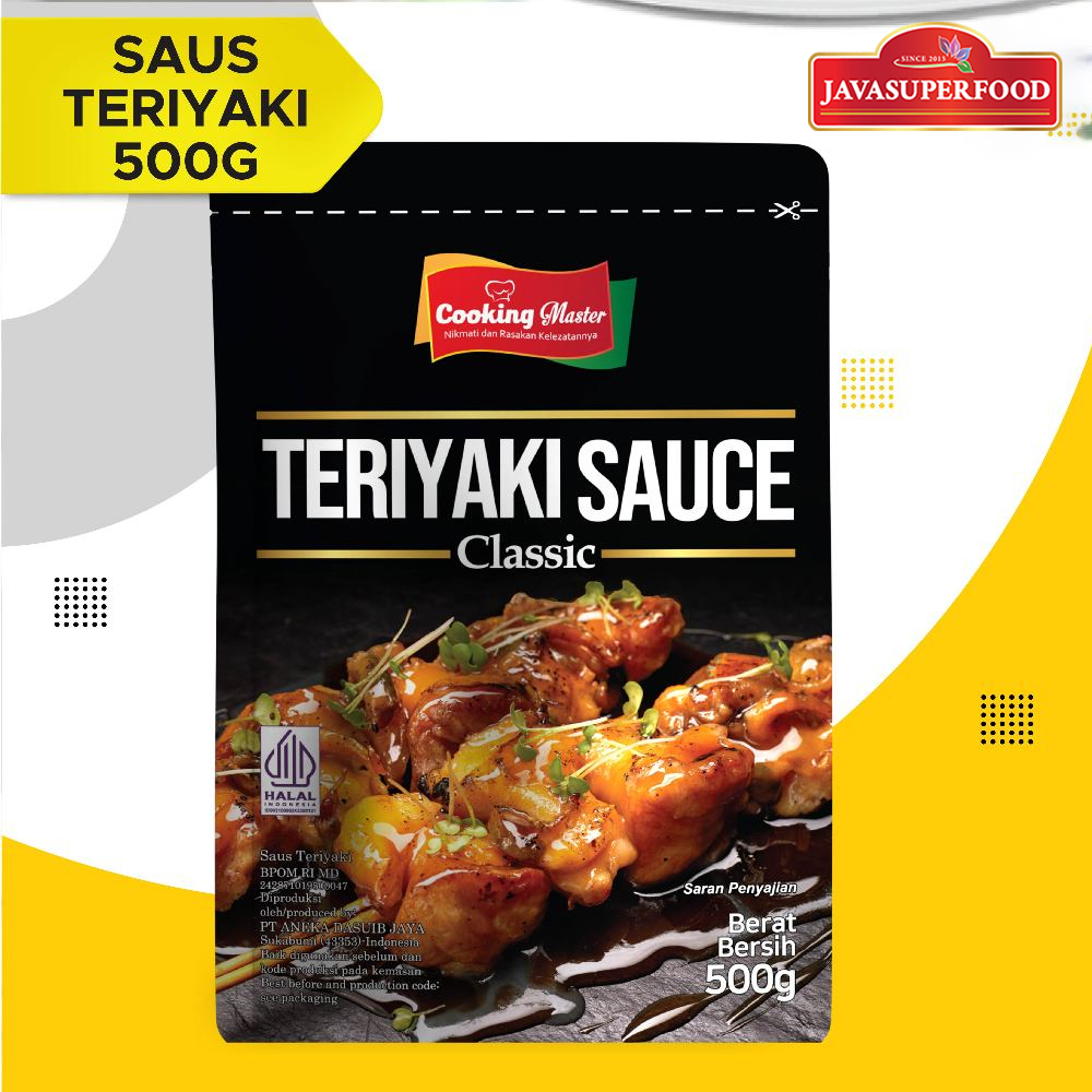 

[HALAL] Cooking Master/Saus Teriyaki/Teriyaki Sauce/Sauce Saus Steak Halal BBQ 500g