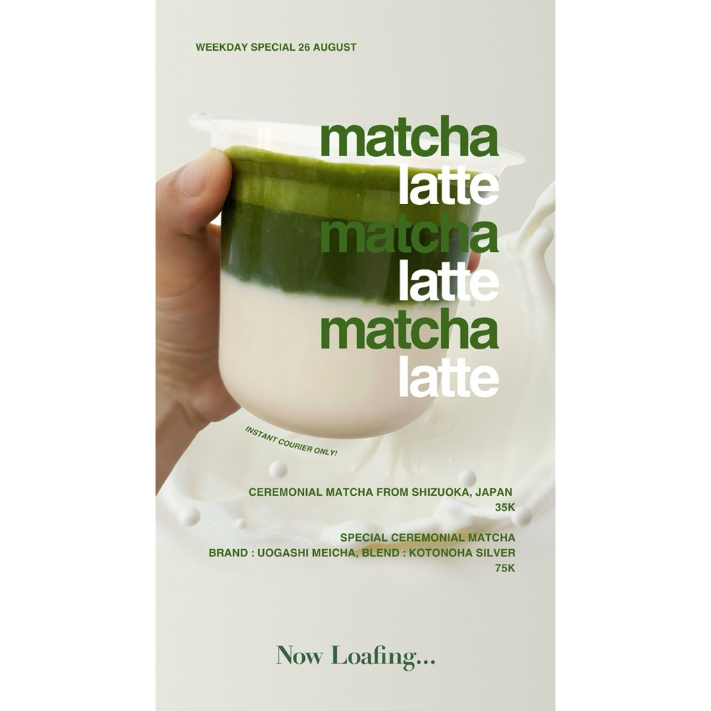 

Ceremonial Matcha Drink : Latte