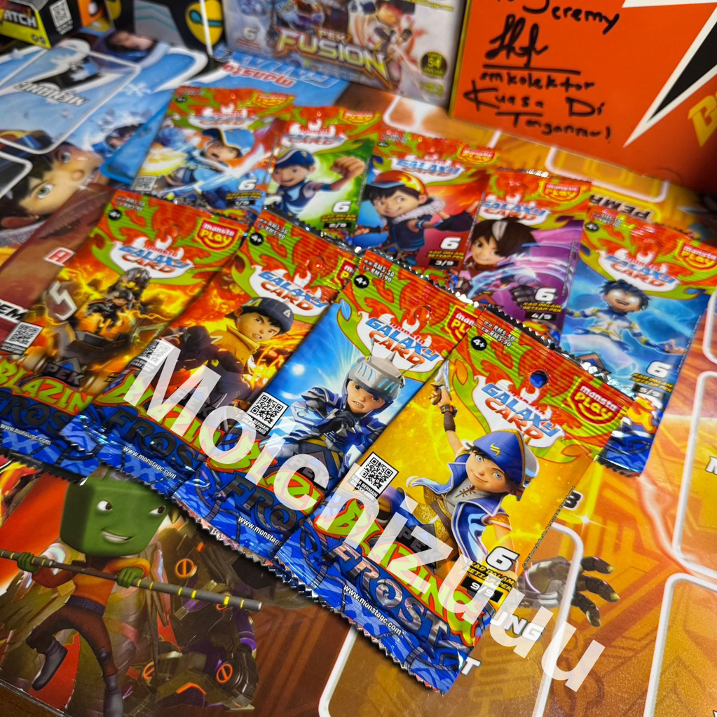 PEK BLAZING FROST | MONSTA GALAXY CARD | KARTU MAINAN BOBOIBOY RESMI | MALAYSIA | BOBOIBOY BARAJU | 