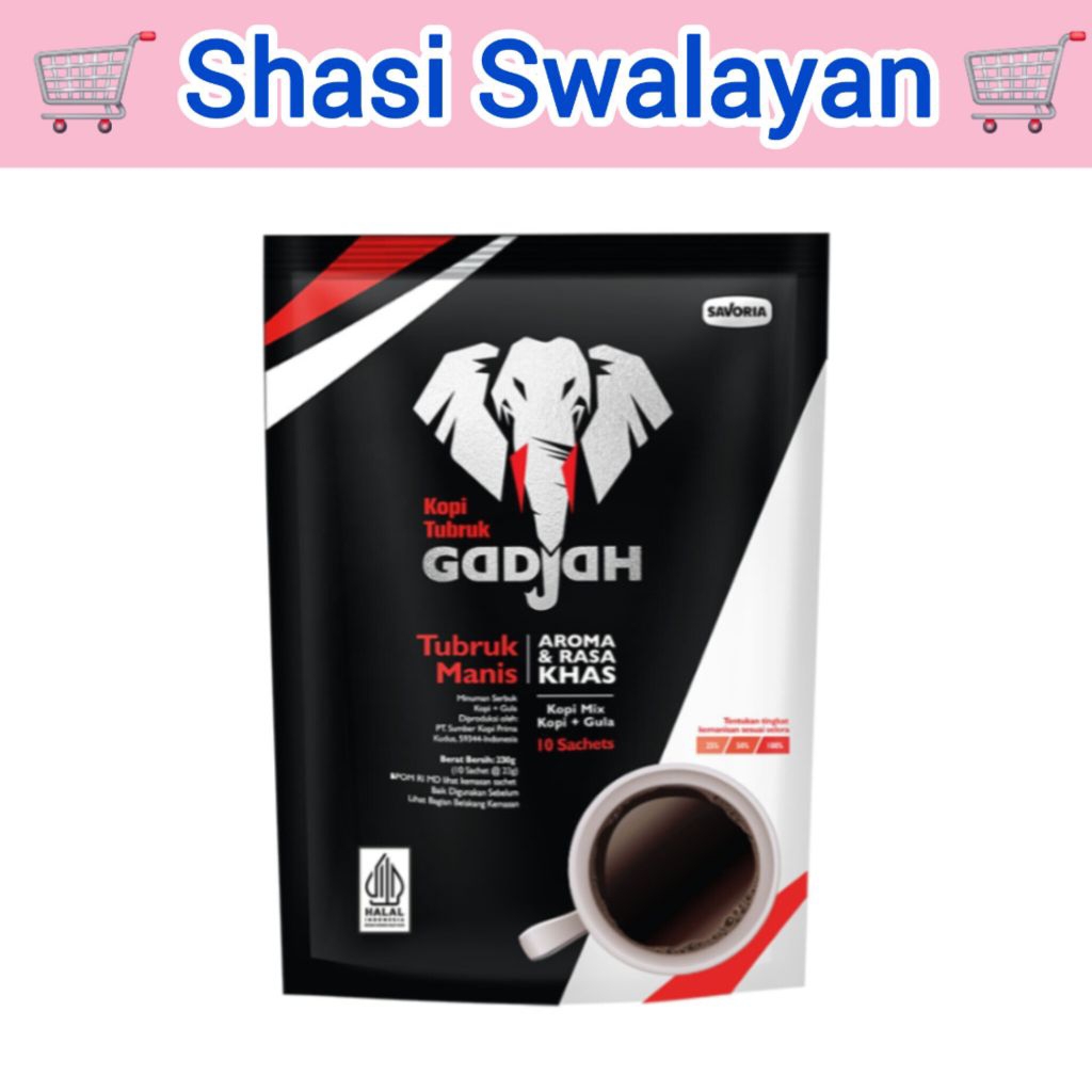 

Gadjah Kopi Tubruk Manis Instan 10 x 23 gram