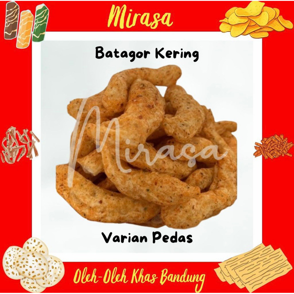 

Batagor Kering Pedas| Kemasan Berat 250g, 500g, & 1KG.