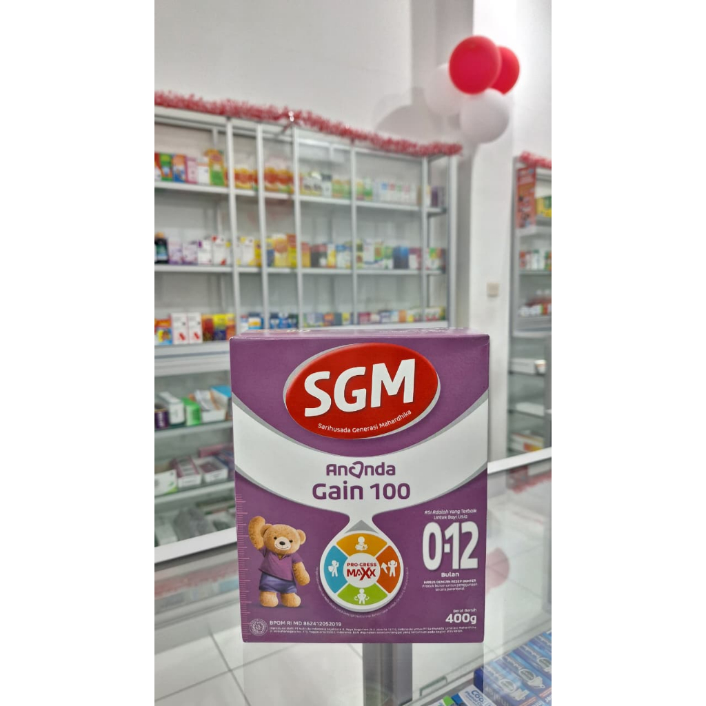 Sgm Ananda Gain 100 0-12 Bulan Susu Bubuk 400 G (1 box)