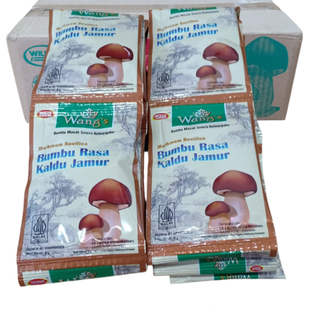 

PROMO Kaldu Jamur Wang's 1 Dus 10 Pack 240 Sacet - Kuah - Soup Mushroom Sayur