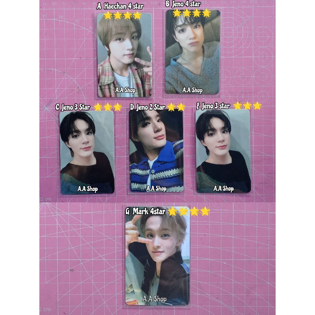 Ready Renjun Jeno Haechan Jisung Chenle Unsealed Jaemin Mark sealed QQ Music Dream Scape Photocard P