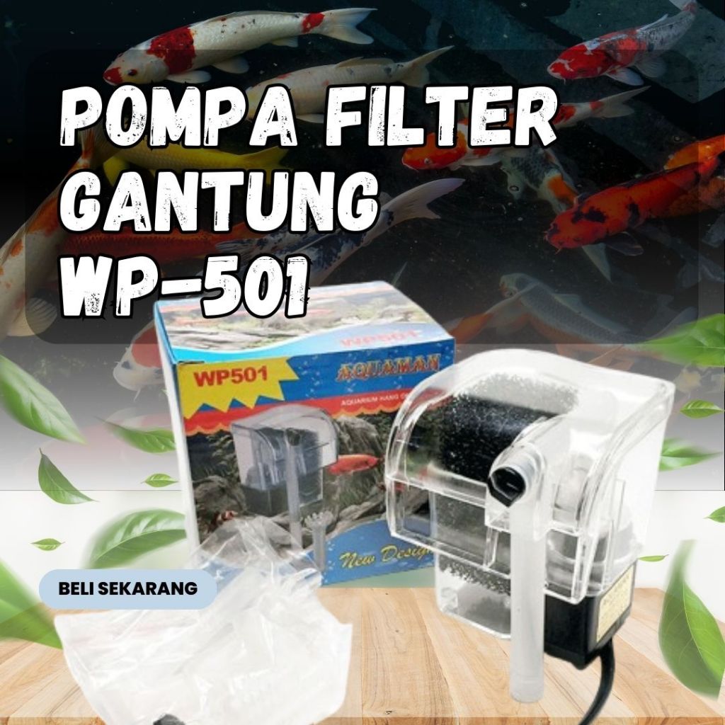MESIN FILTER AQUARIUM - FILTER GANTUNG AQUARIUM TYPE 501 UKURAN KECIL