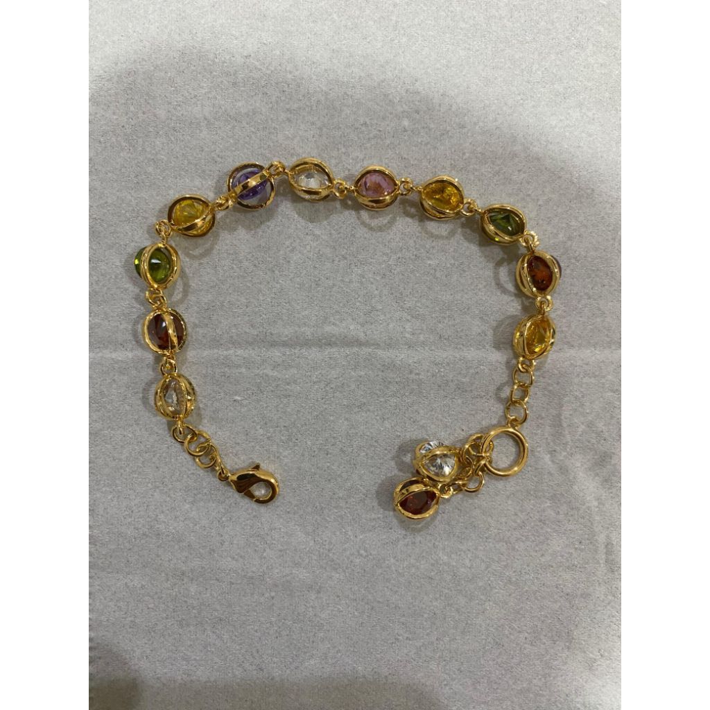 Gelang Titanium Bulat Multicolor