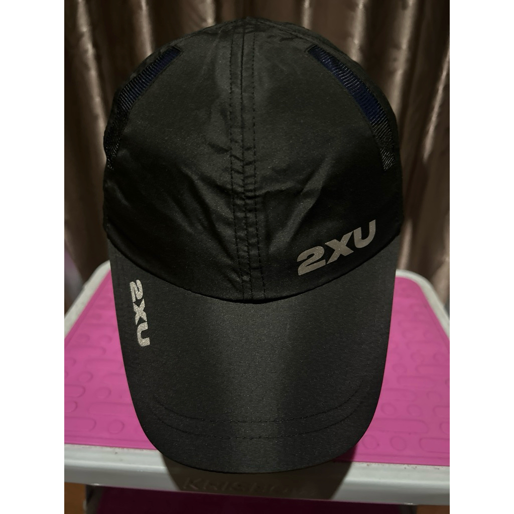 Topi Lari/Running Cap 2XU Black/Hitam-Brand NEW/BARU/Gress-Original 100%