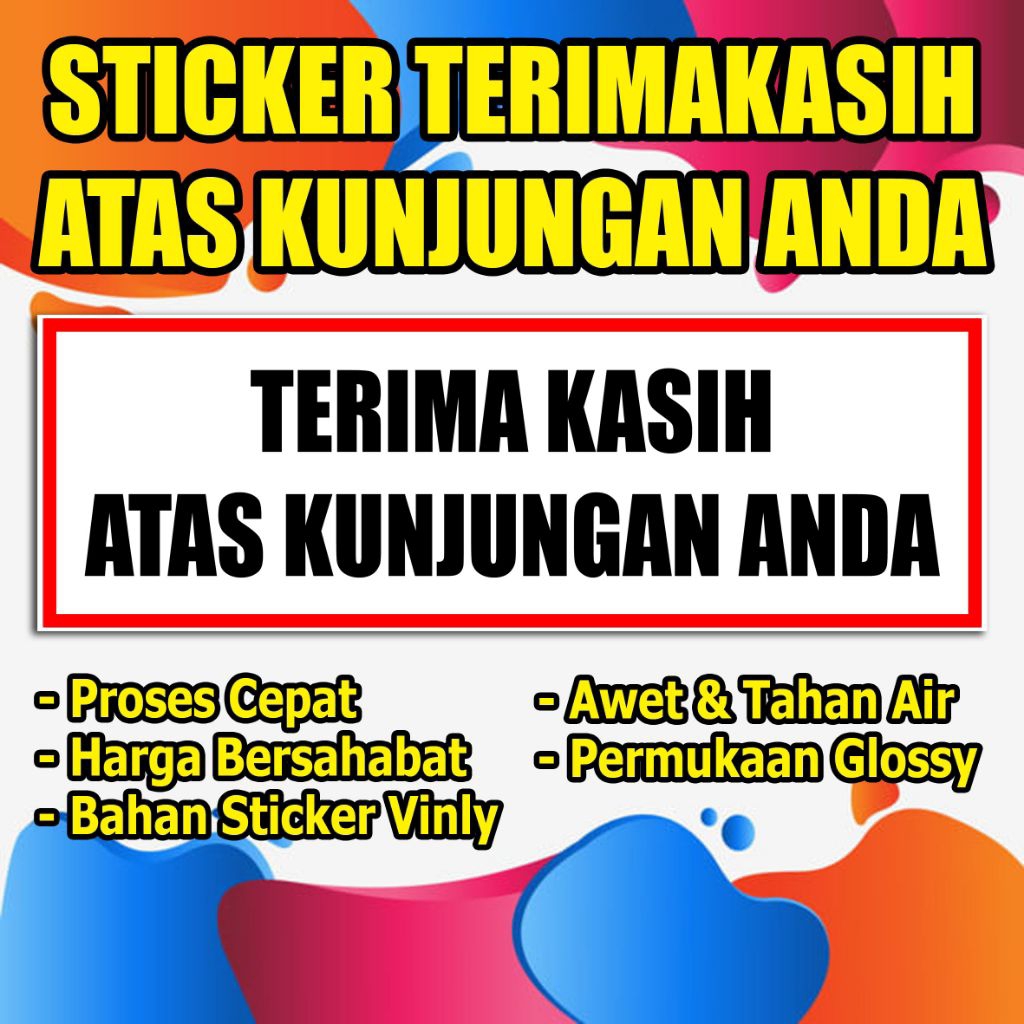 

STIKER TERIMAKASIH ATAS KUNJUNGAN ANDA