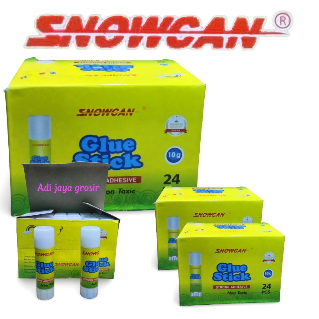 

lem kertas GLUE STICK SNOWCAN 1 PACK isi 24 pcs