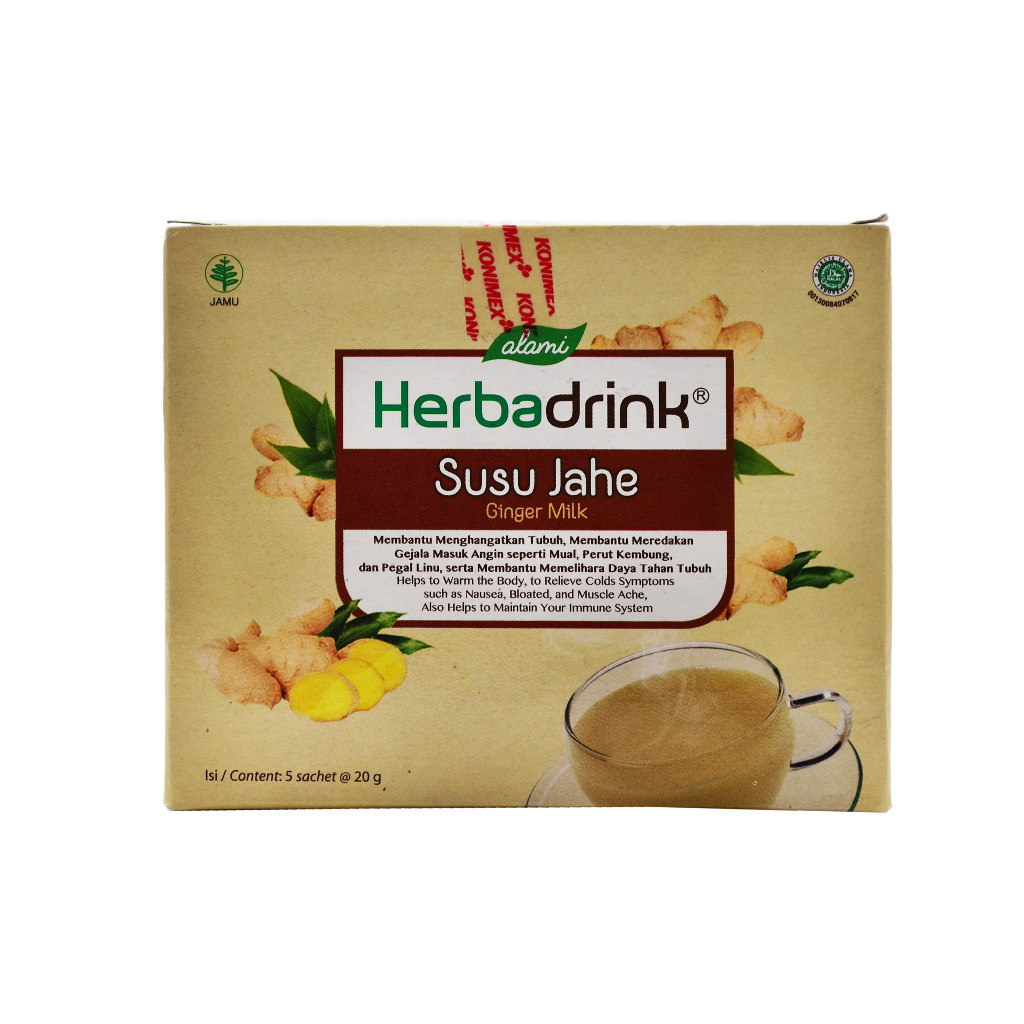 Herbadrink Susu Jahe - Minuman Serbuk Menghangatkan Badan / Bagus