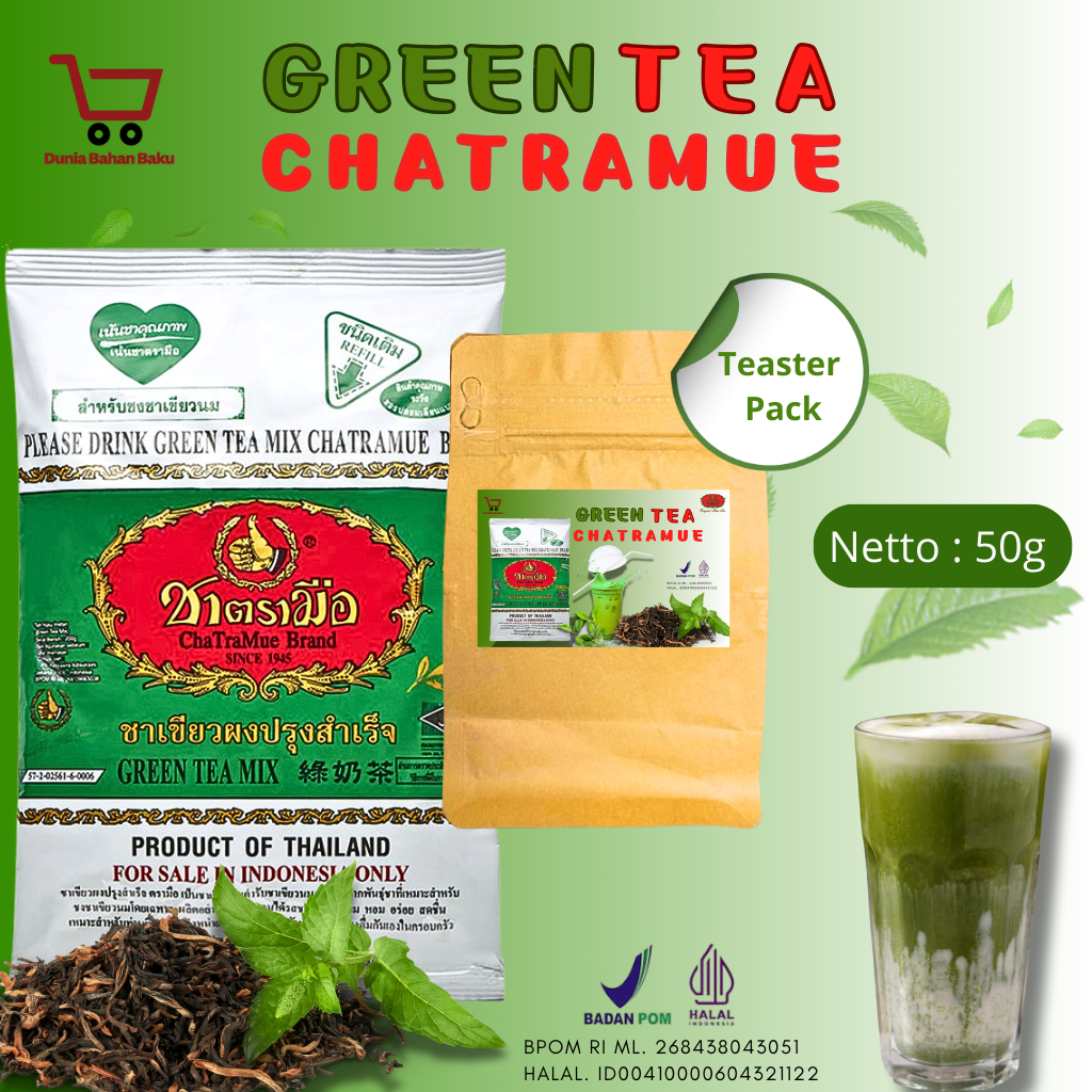 

Tester Pack Thai Green Tea Mix Number One Chatramue Brand 50 gram