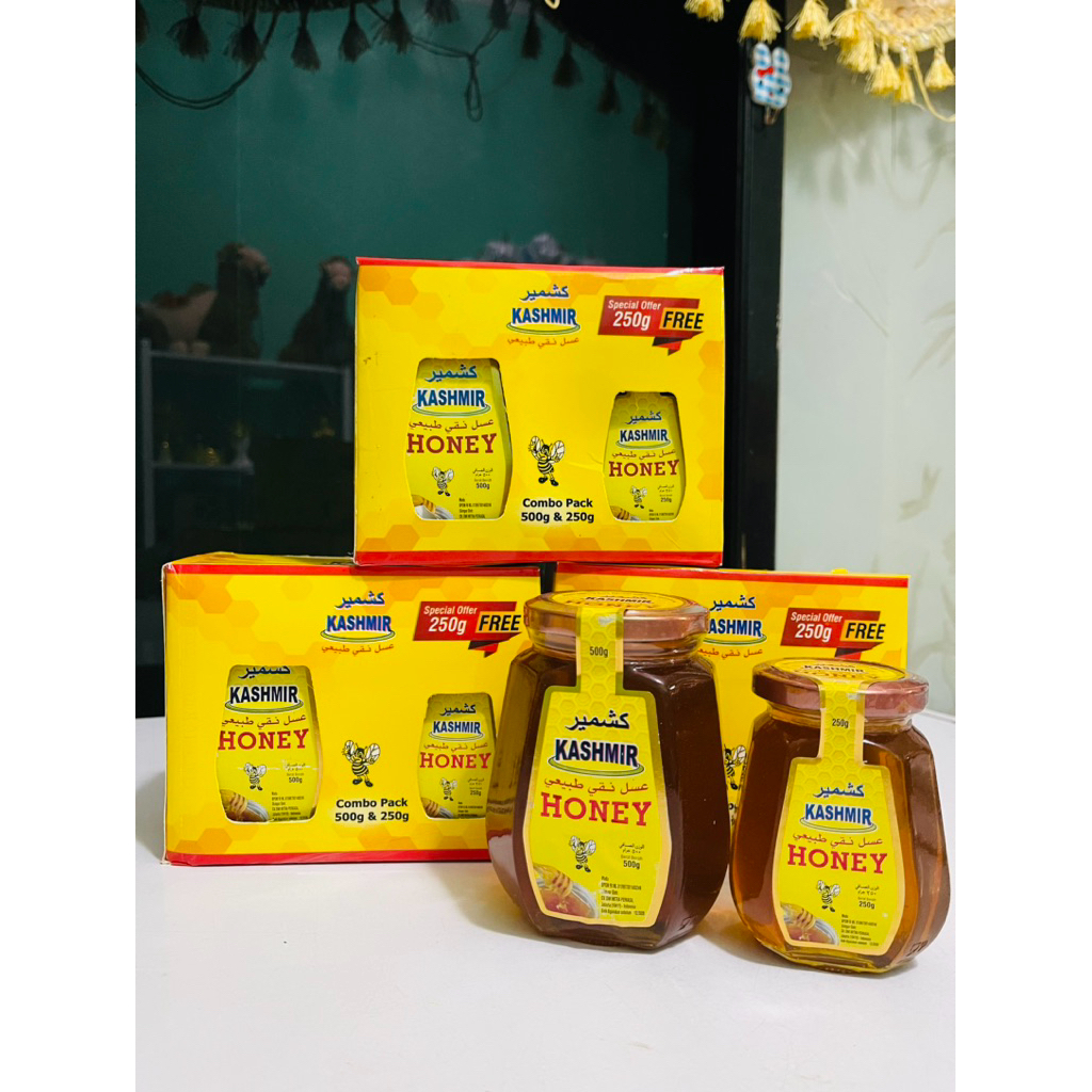 

madu kashmir paket combo 500gr free 250gr & 227gr free 125gr