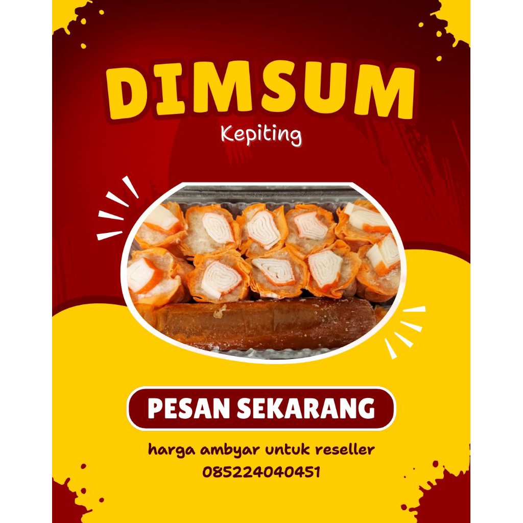 

dimsum kepiting mini frozen + sambal homemade