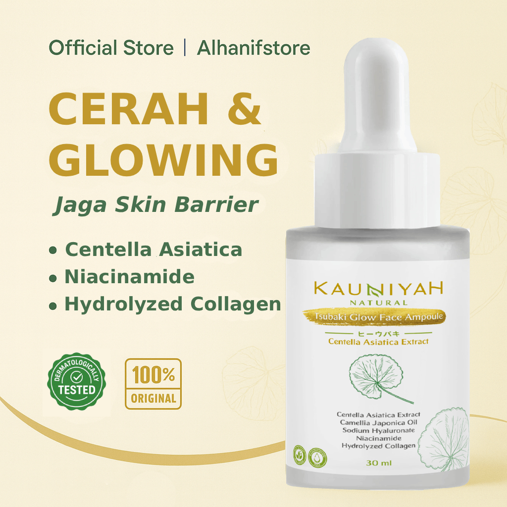 Kauniyah Natural Face Ampoule / Serum Wajah Brightening 30 ml | Samarkan Noda Hitam (Dark Spot)  Glo