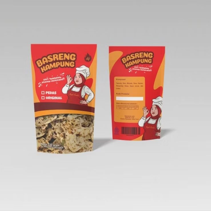 

Kripik Basreng kampung Asin gurih 120gram