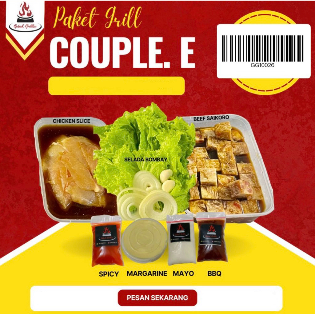 

PAKET GRILL COUPLE.E || PAKET BBQ || PAKET GRILL PROMO
