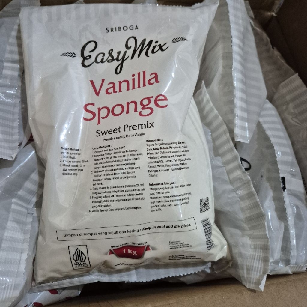 

1 kg tepung sriboga easy mix bolu vanilla