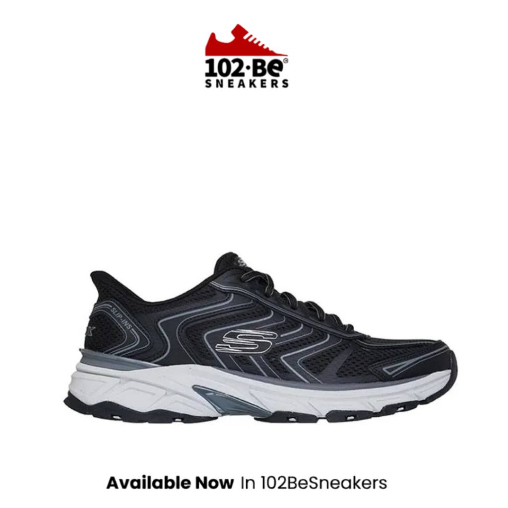 Sepatu Skechers Slip-Ins Stamina Sport Men's Training Shoes - Black Original