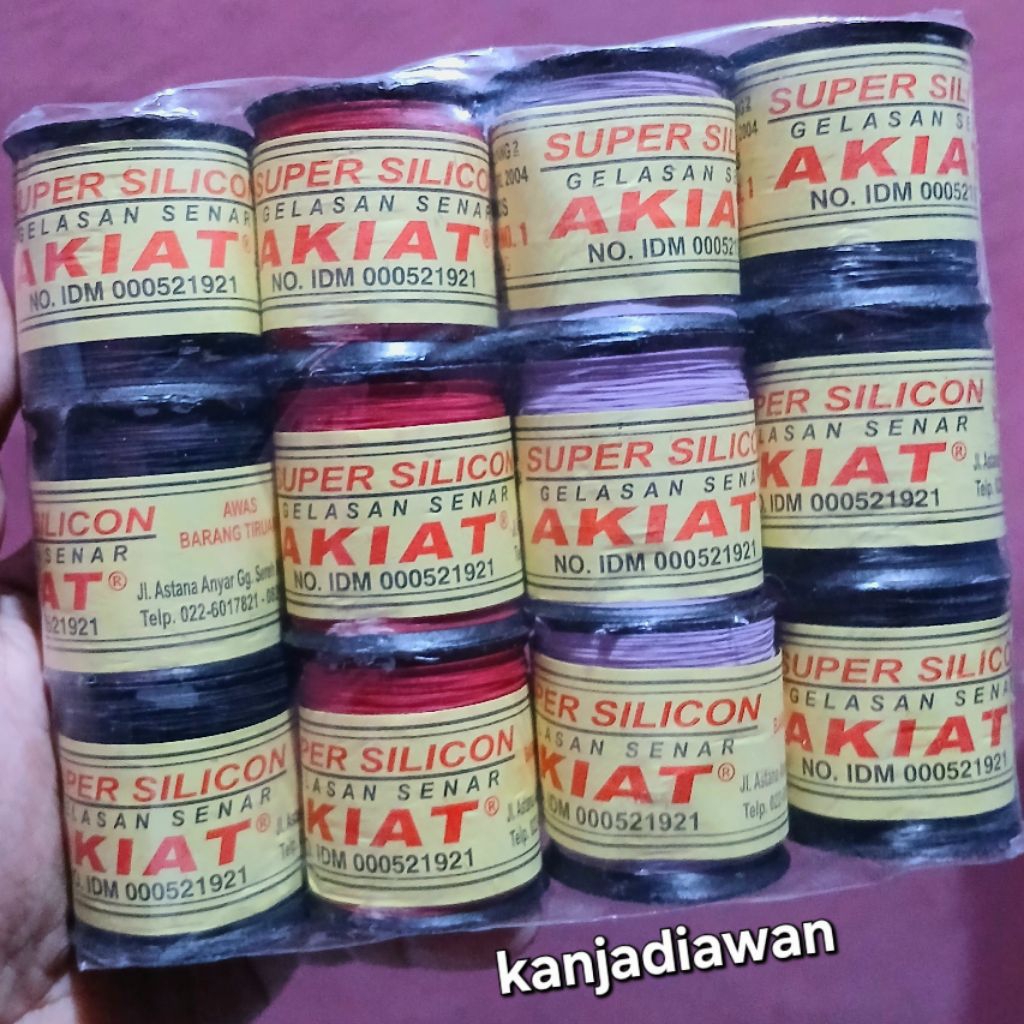 Gelasan Unyil AKIAT 12pcs Benang Senar Unyil Layangan Gelasan COBRA VIKING GILLET Unyil