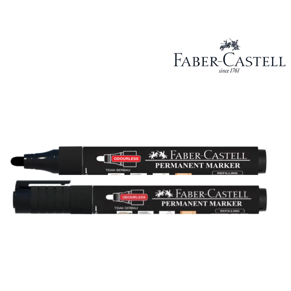 

Spidol Permanent Faber-Castell Hitam – Tinta Permanen 156699 (1 PCS)