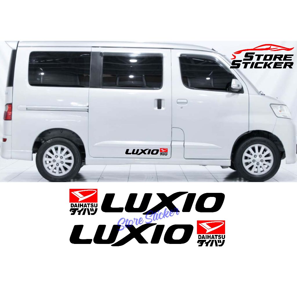 Stiker mobil daihatsu luxio stiker cutting mobil body samping keren