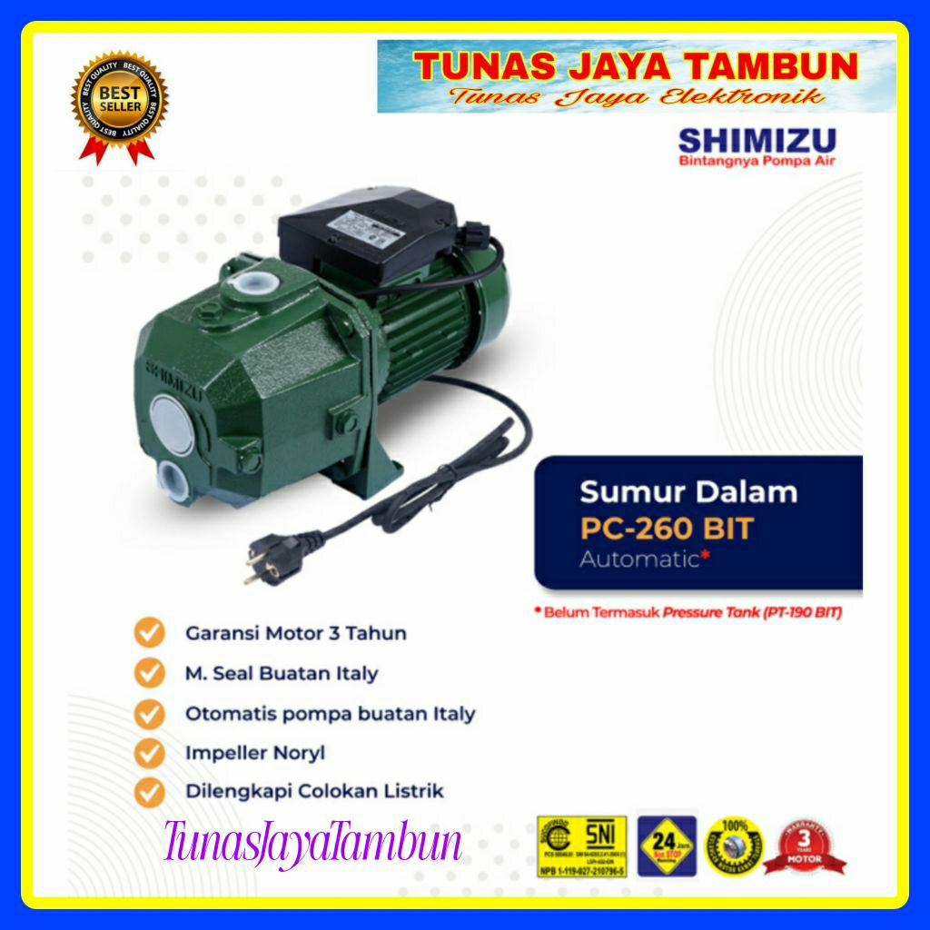 Jet Pump SHIMIZU 260 BIT / Pompa Air Jet Pump Shimizu PC-260 BIT