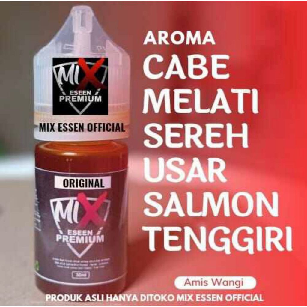 Essen Cabe Melati Sereh Usar Salmon Tenggiri/Essen Ikan Babon dan Ikan Rame/Mix Essen Original