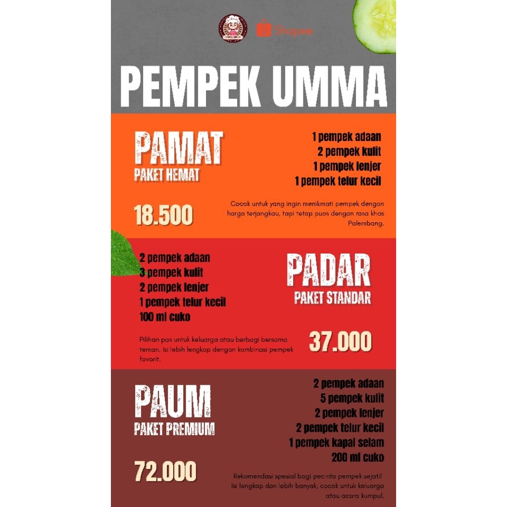 

Pempek Umma (Paket Hemat/PAMAT)