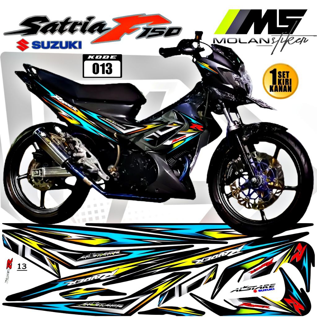 Decal Sticker Striping Variasi Satria Fu Barong Raider R Suzuki Satria Fu 150 2009-2013 Satria Fu Ck