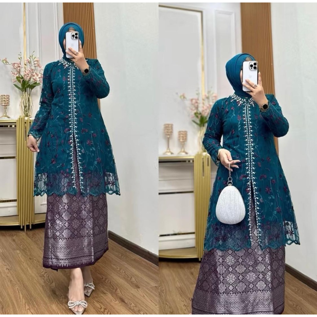 Atasan Kebaya Tunik Azalia Size M-5L| Atasan Tunik| Kebaya Kondagan| Kebaya Pesta| Kebaya Wisuda| Ke