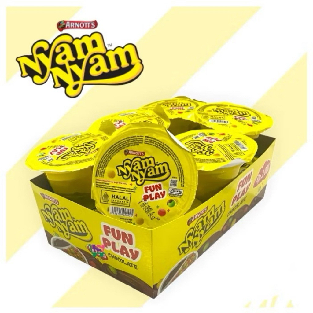 

ARNOTT’s NYAM NYAM FUN PLAY BUBBLE PUFF CHOCOLATE PER 1 PCS