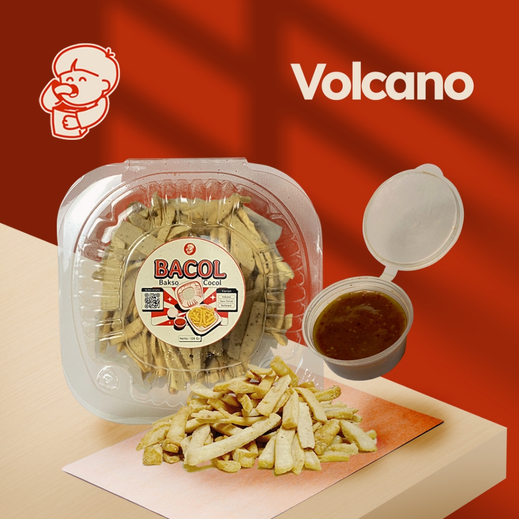 

BACOL VOLCANO - Bakso Cocol Kering + Sambal